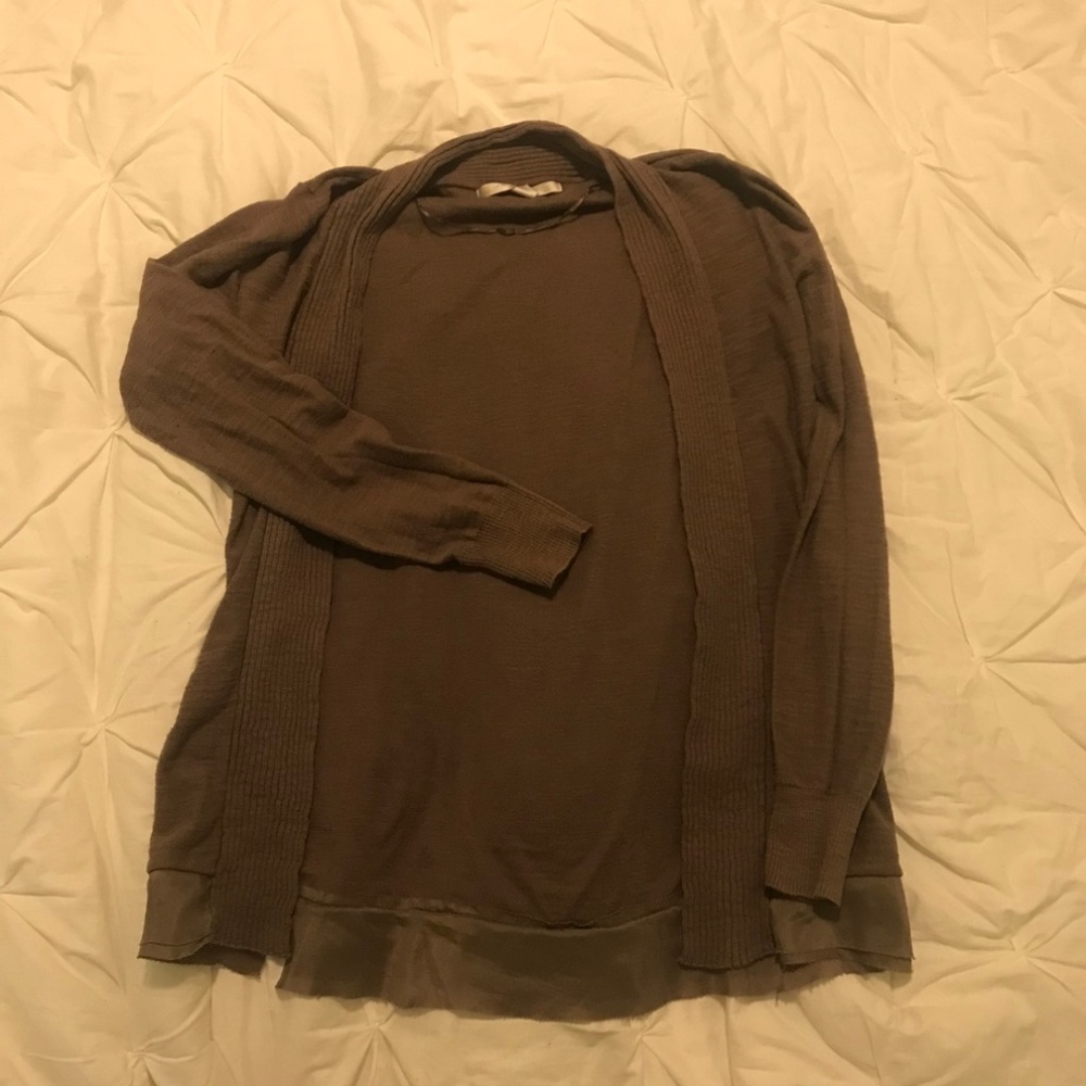 LC Lauren Conrad Brown Cardigan